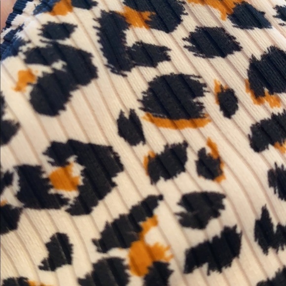 Leopard Ribbed Hipster Bottoms and Bralette  Bikini Women’s Size Plus 14W NEW - Picture 4 of 14